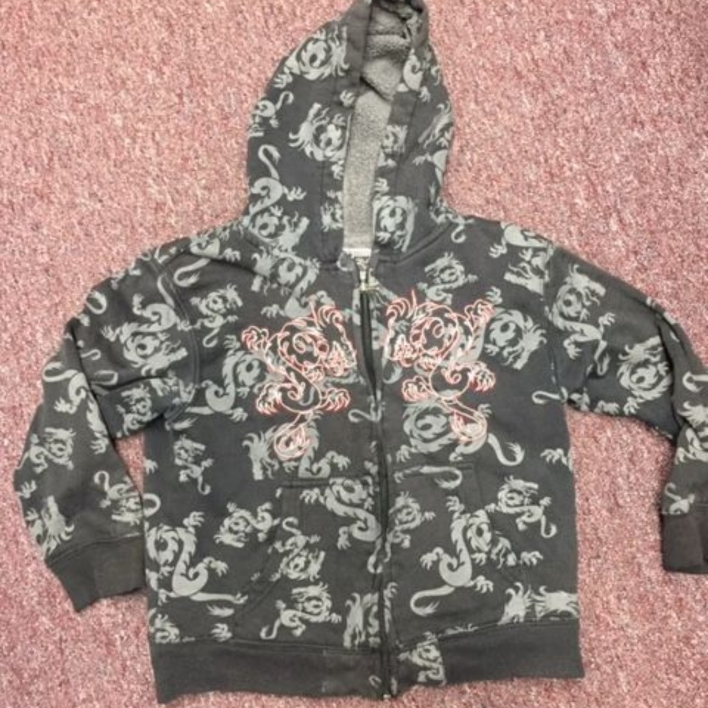 High Velocity Boys Hoodie Gray 5/6